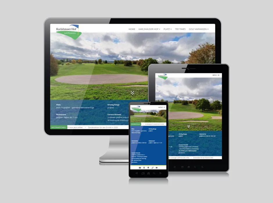 Screenshot der von GKMB umgesetzten Website des Karlshäuserhof