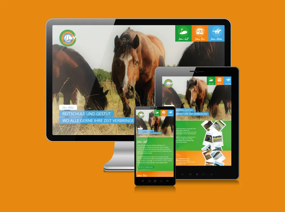 Screenshot der von GKMB umgesetzten Website Johns World.