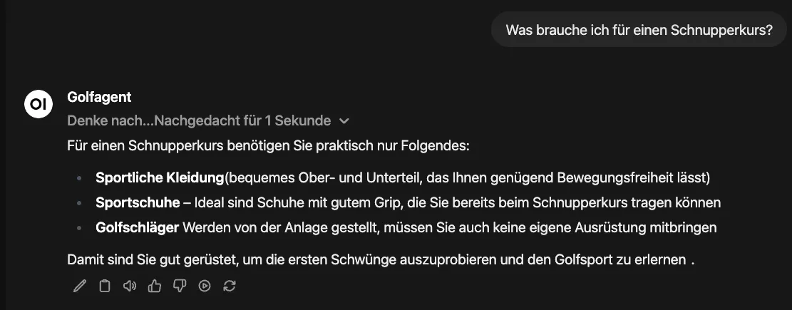 Golf Motivator Beispiel in der noch nicht auf Ihr spezielles Webdesign angepassten Darstellung