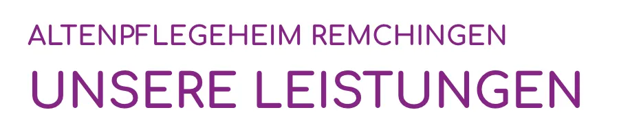Screenshot einer von GKMB umgesetzten Website des Altenpflegeheims Remchingen mit einer großformatigen Überschrift und Unterüberschrift