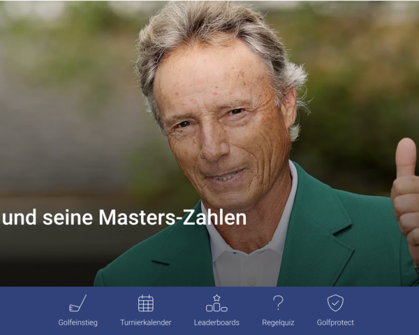 Die golf.de Startseite
