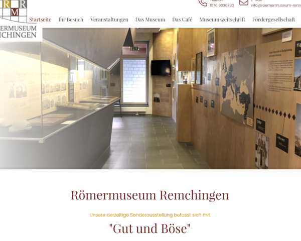 Startseite des Römermuseums