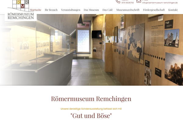 Startseite des Römermuseums