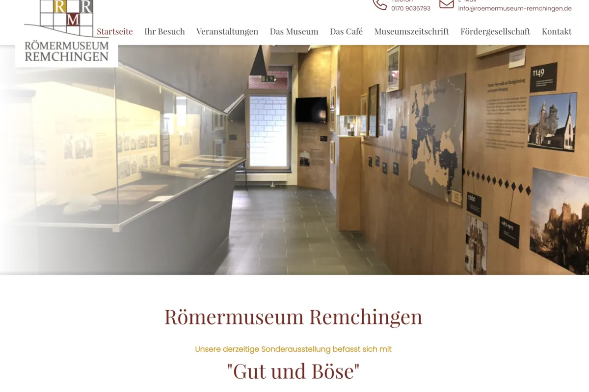 Startseite des Römermuseums