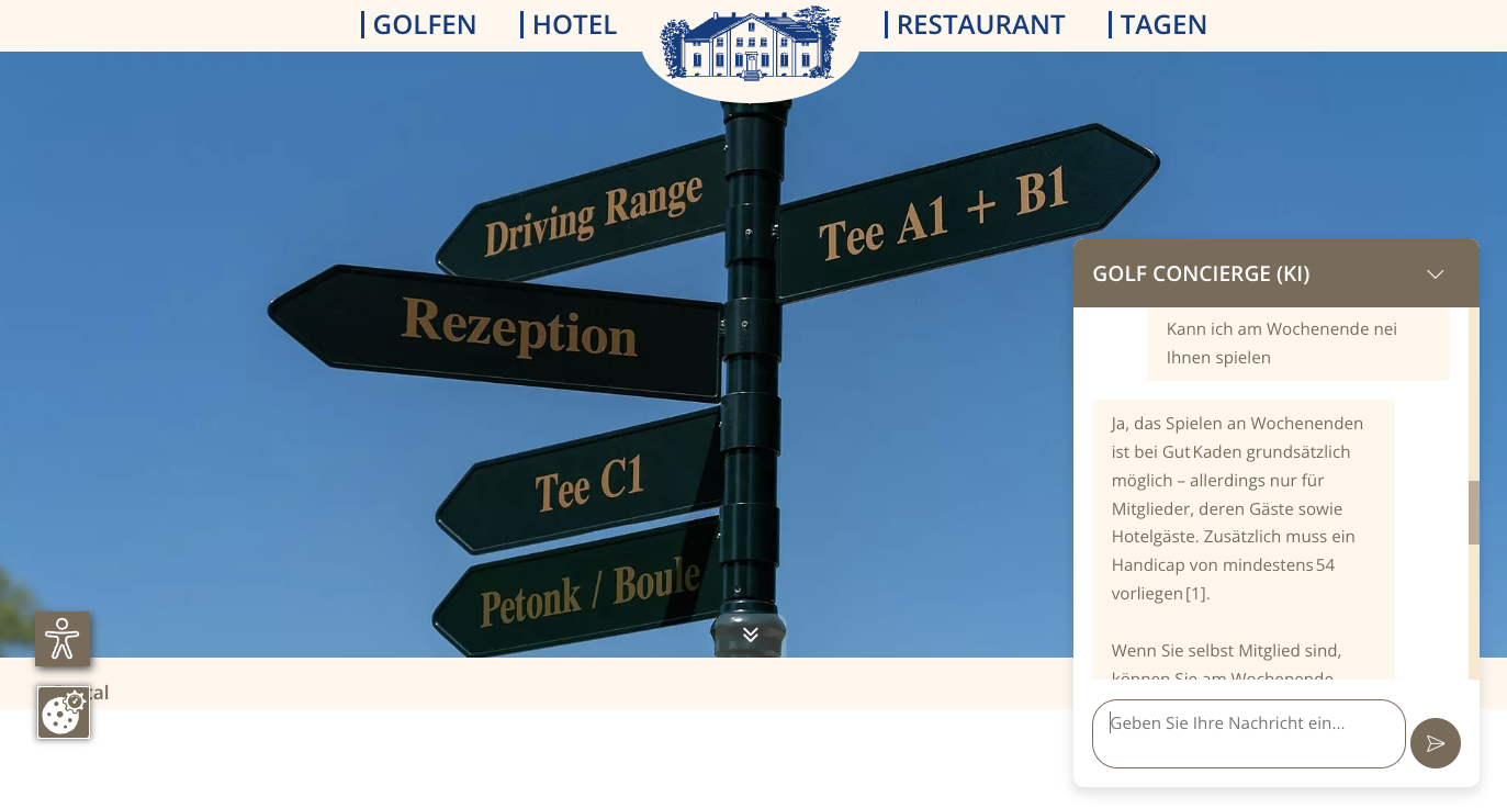 Beispiel Golf Concierge